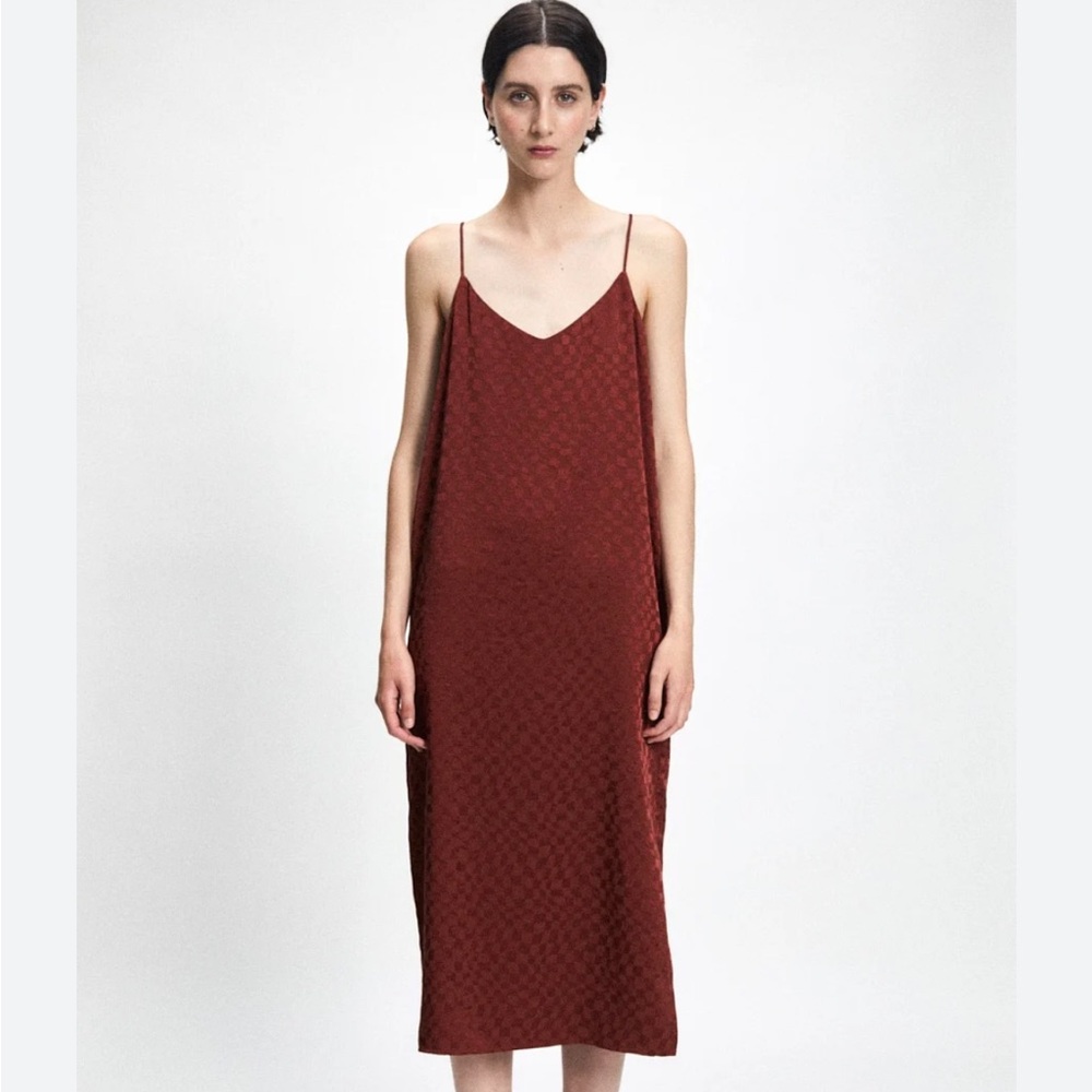 Rita Row Bisk Dress, rust. New with tags.